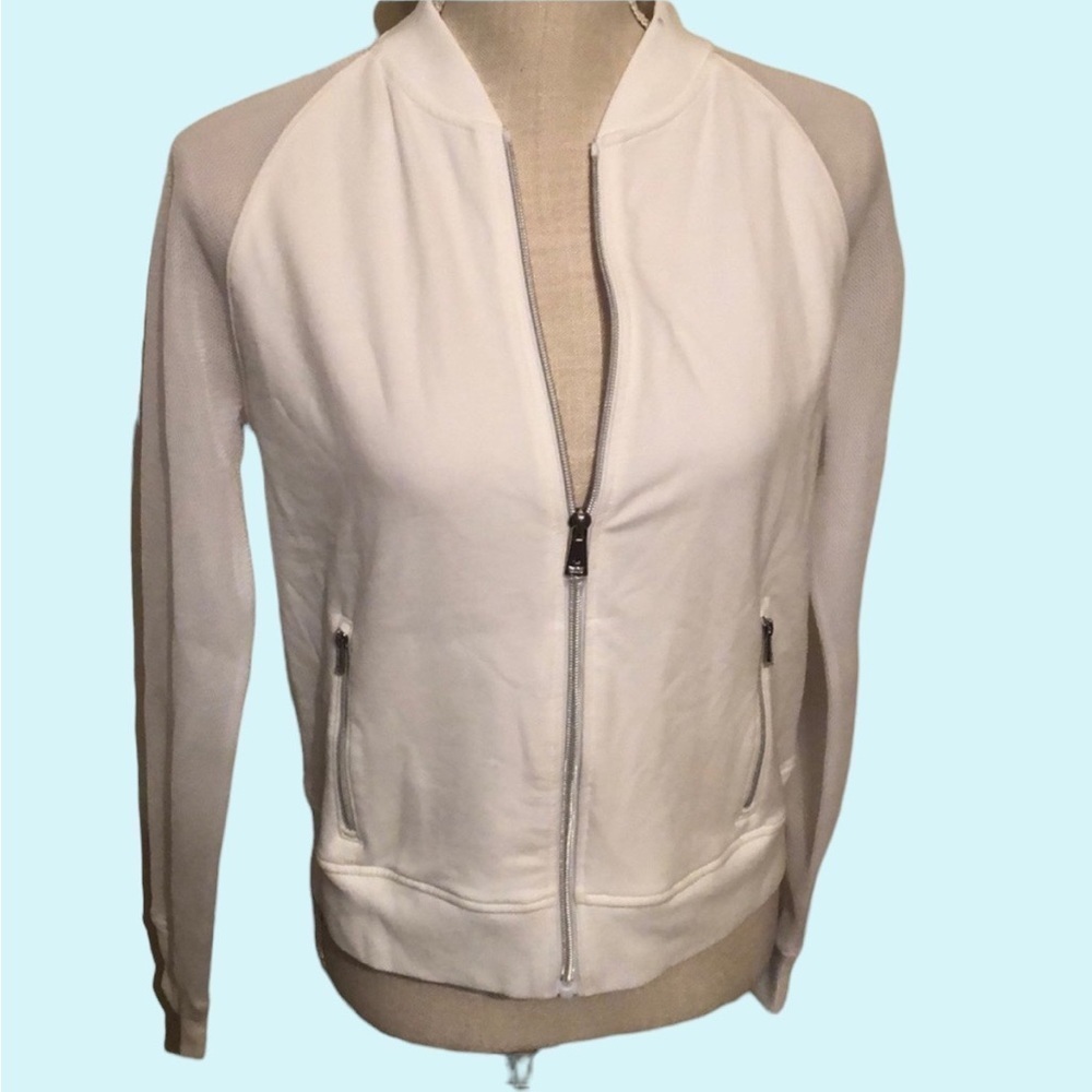 Ralph Lauren (new)white zipup jacket , PS